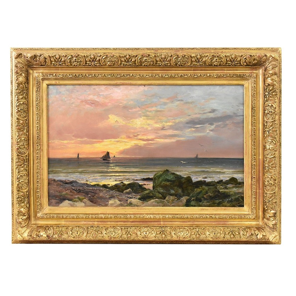 QM500 1a antique seascape oil painting marine art XIX century.jpg